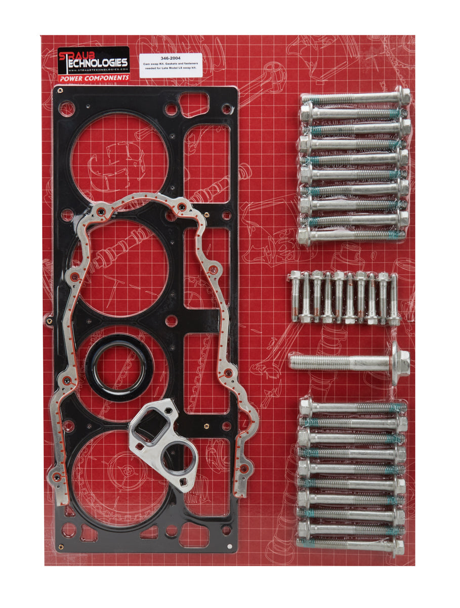 Straub Technologies Inc. Cam Change Gasket & Bolt Kit LS3 4in + Bore STT346-2004