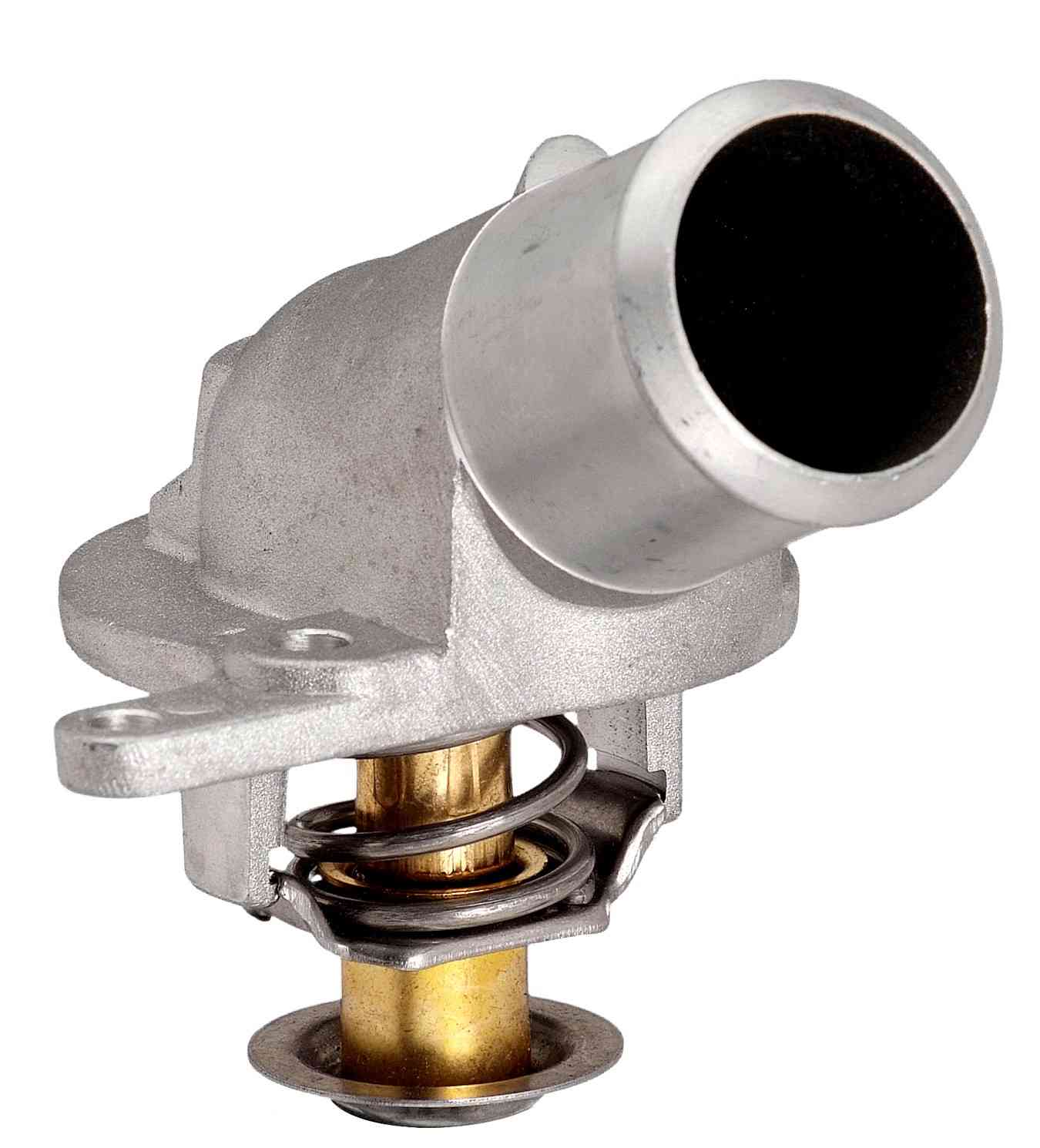 CARQUEST Caps and Stats Engine Coolant Thermostat / Water Outlet Assembly  top view frsport 14298