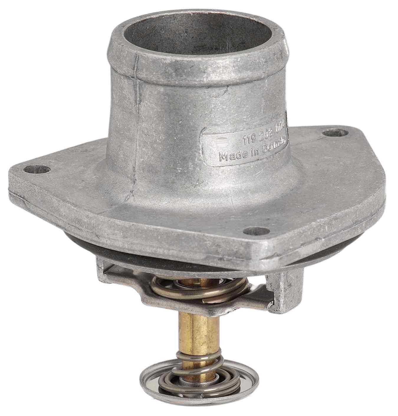 CARQUEST Caps and Stats Engine Coolant Thermostat / Water Outlet Assembly  top view frsport 14598