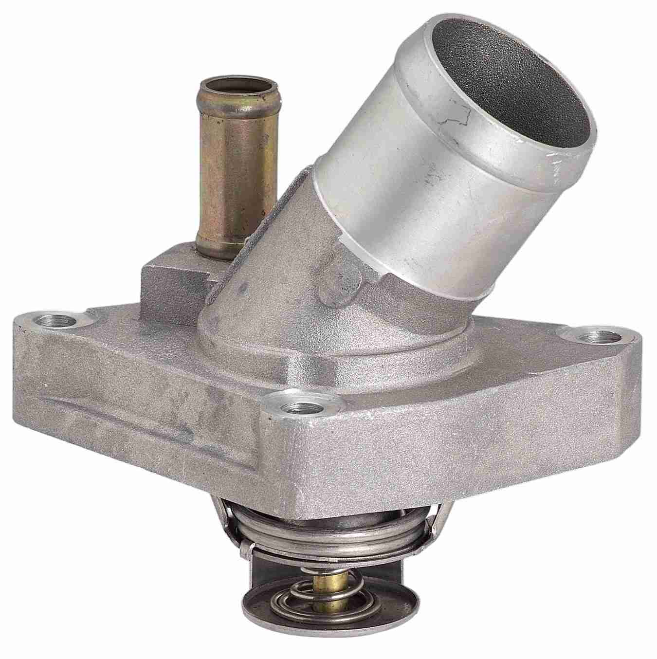 CARQUEST Caps and Stats Engine Coolant Thermostat / Water Outlet Assembly  top view frsport 14668