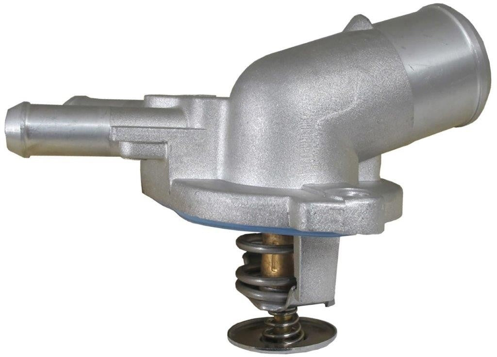 CARQUEST Caps and Stats Engine Coolant Thermostat / Water Outlet Assembly  top view frsport 14798