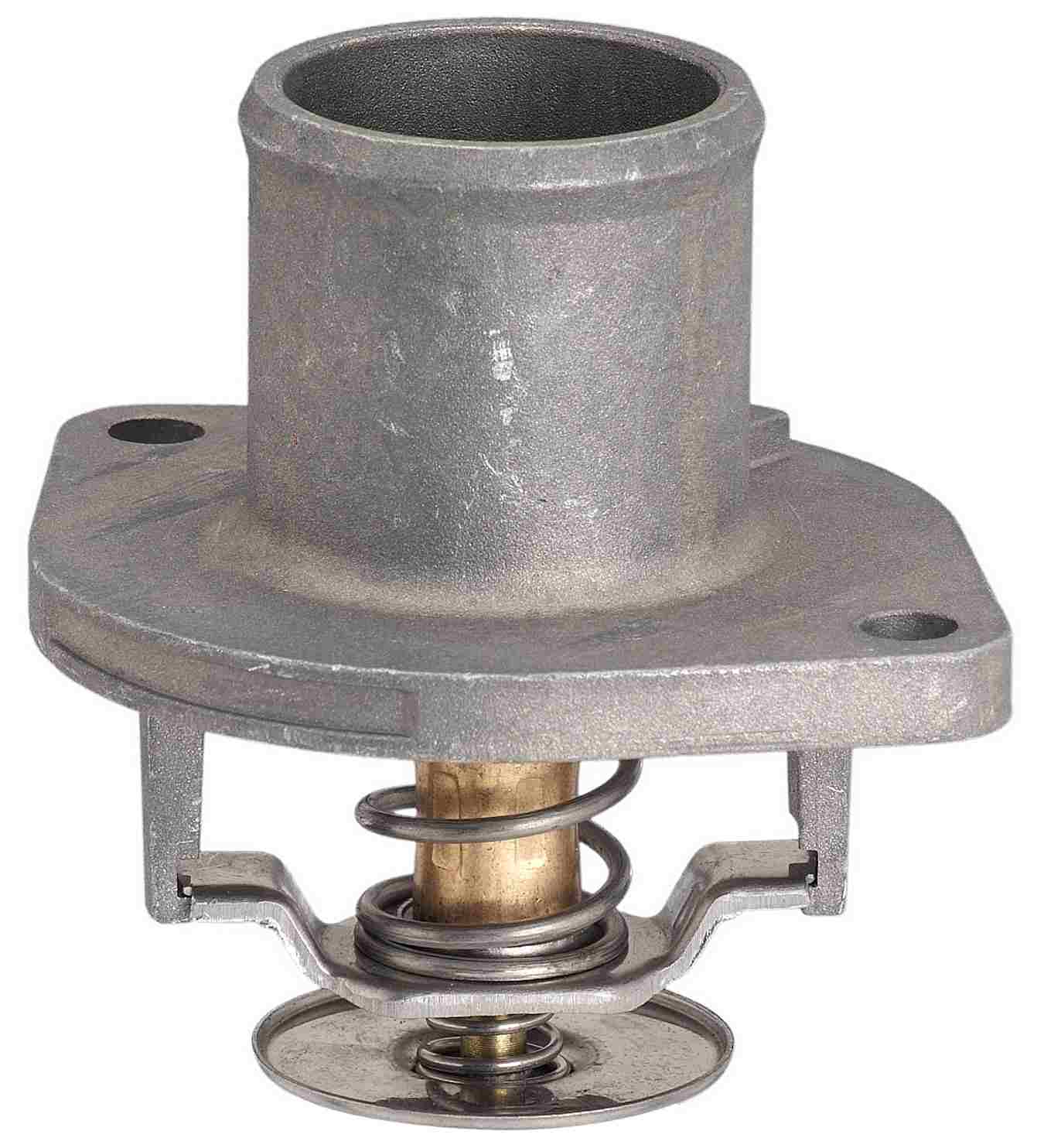 CARQUEST Caps and Stats Engine Coolant Thermostat / Water Outlet Assembly  top view frsport 14899