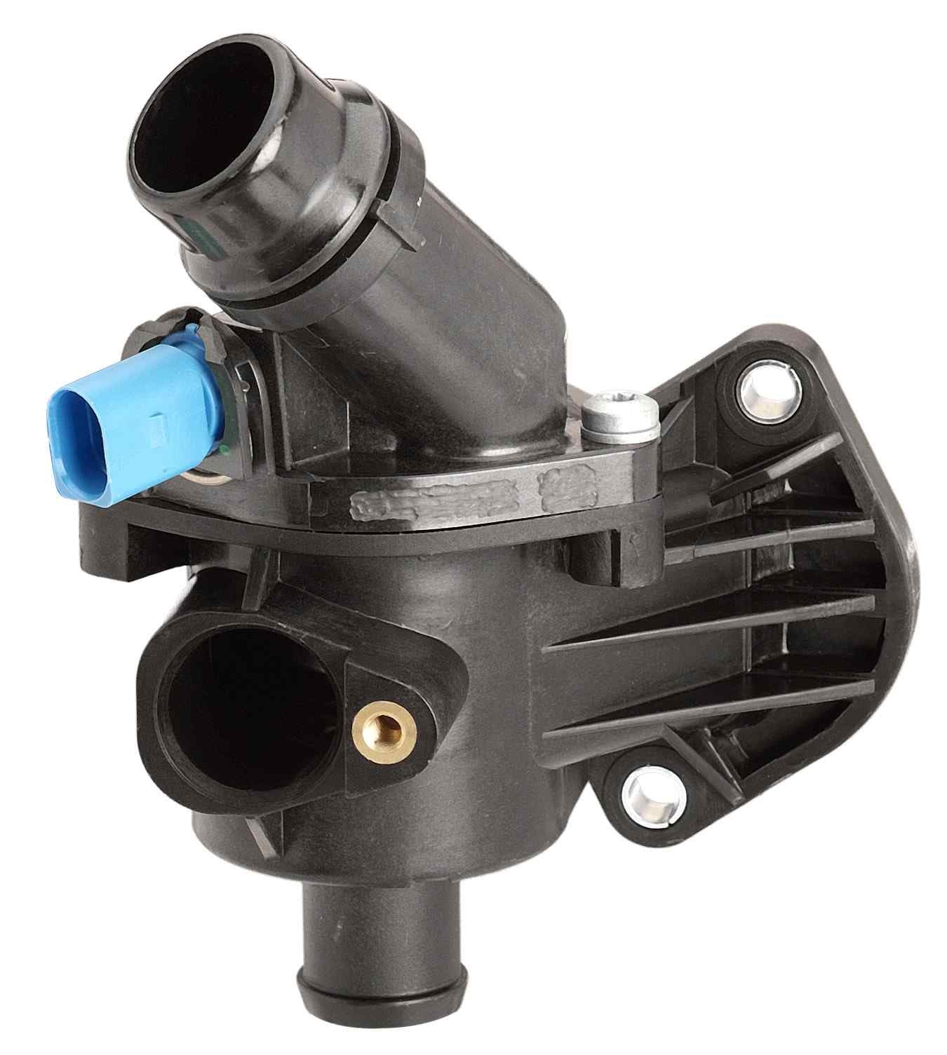 CARQUEST Caps and Stats Engine Coolant Thermostat / Water Outlet Assembly  top view frsport 48732