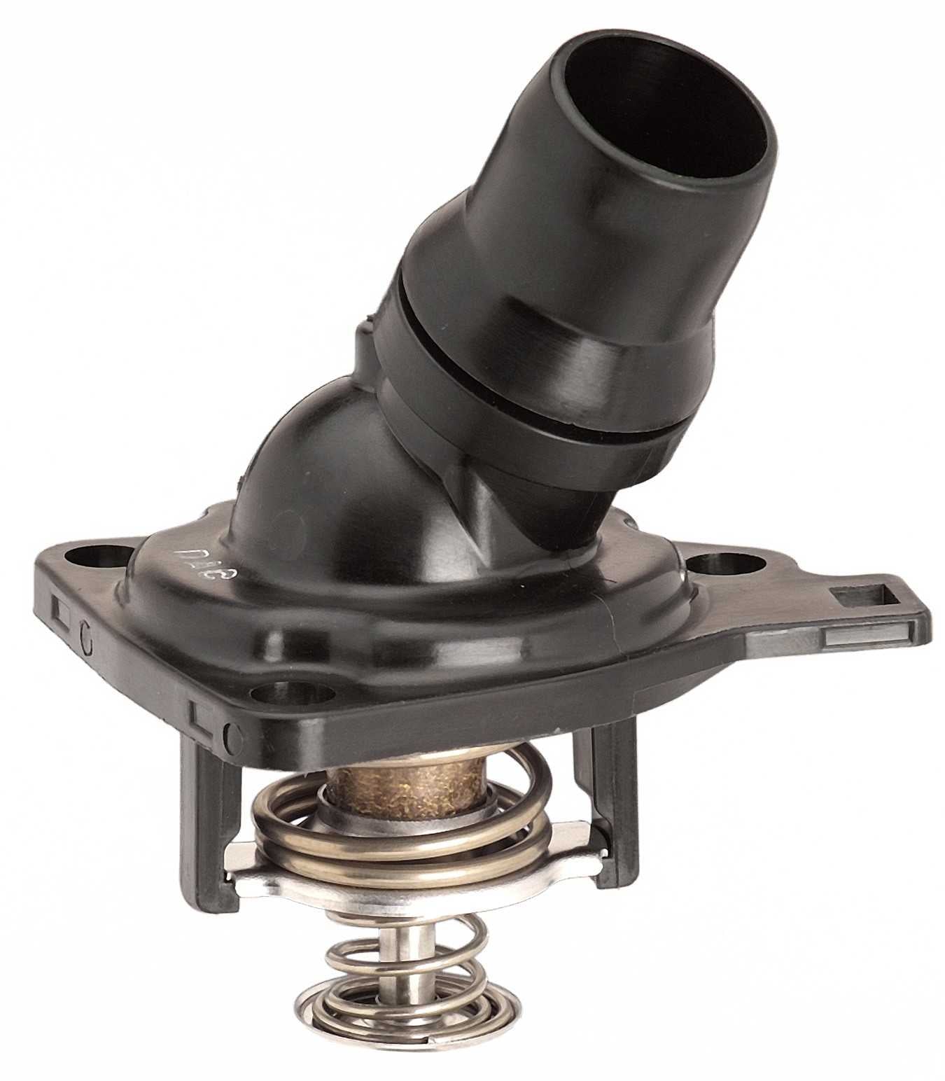 CARQUEST Caps and Stats Engine Coolant Thermostat / Water Outlet Assembly  top view frsport 48767