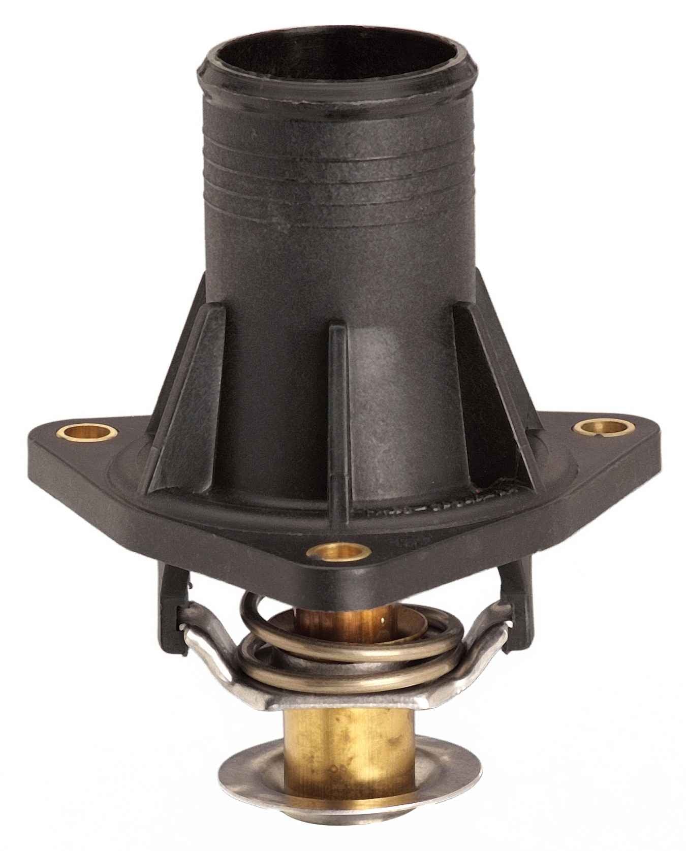 CARQUEST Caps and Stats Engine Coolant Thermostat / Water Outlet Assembly  top view frsport 48788