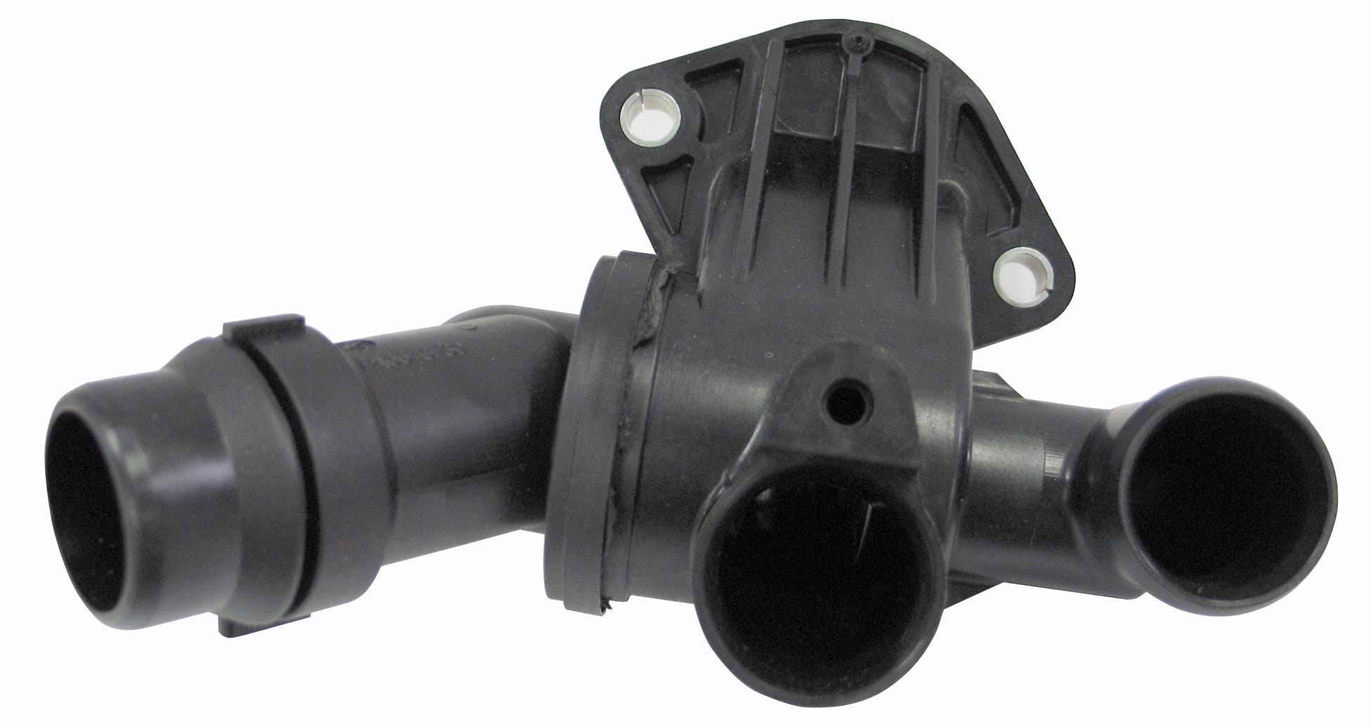 CARQUEST Caps and Stats Engine Coolant Thermostat / Water Outlet Assembly  top view frsport 49099