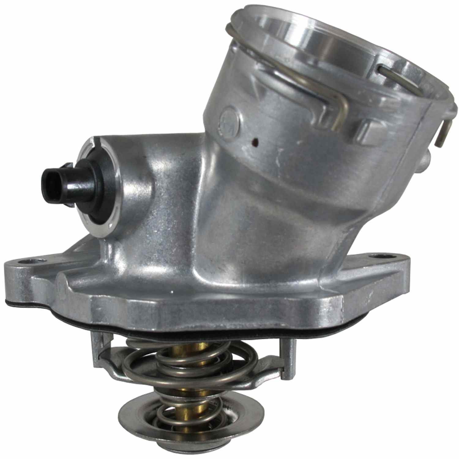 CARQUEST Caps and Stats Engine Coolant Thermostat / Water Outlet Assembly  top view frsport 49452