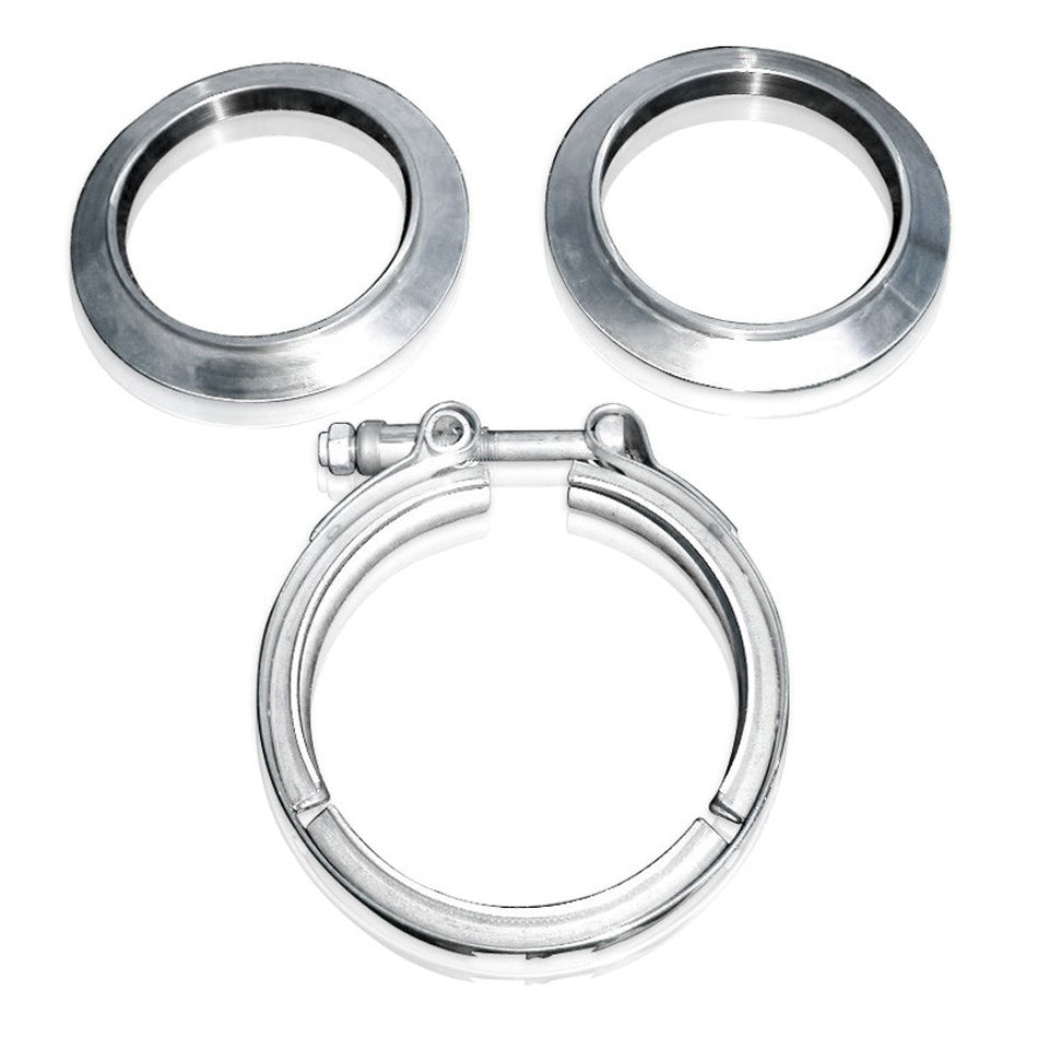 Stainless Works V-band kit 4in Kit Includes Clamp & Flanges SWOVBC4