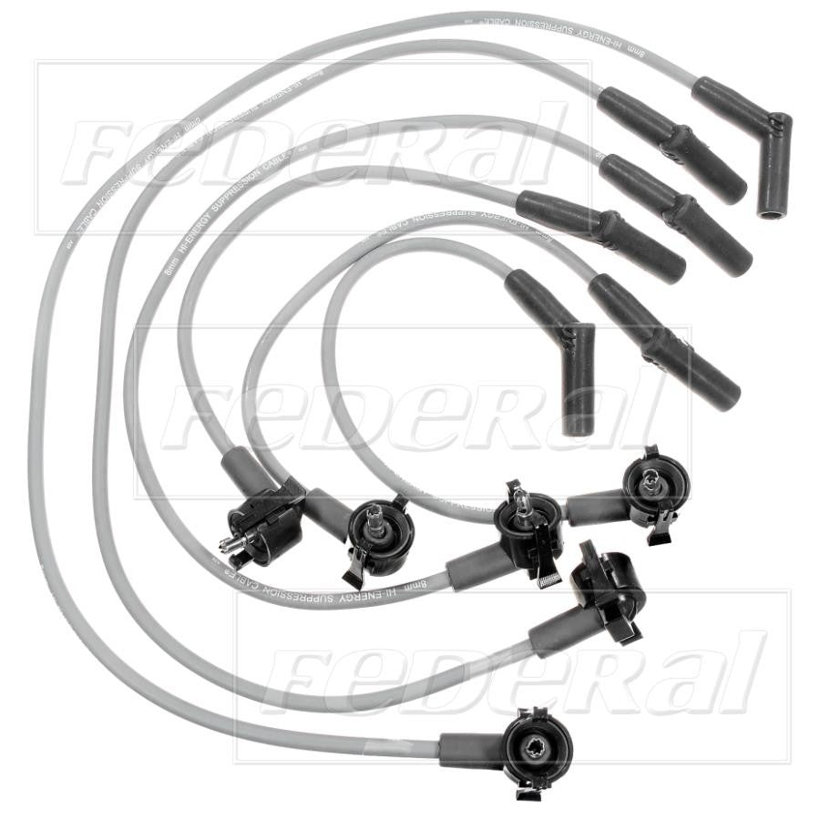 Federal Parts Spark Plug Wire Set  top view frsport 2968