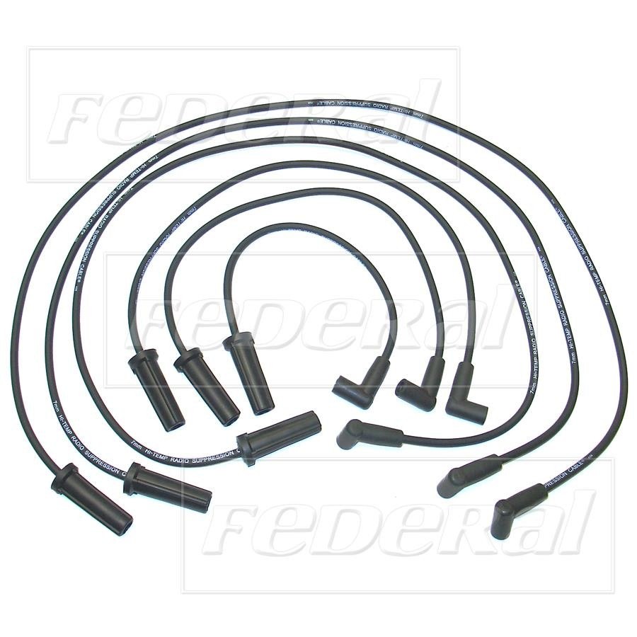 Federal Parts Spark Plug Wire Set  top view frsport 3144