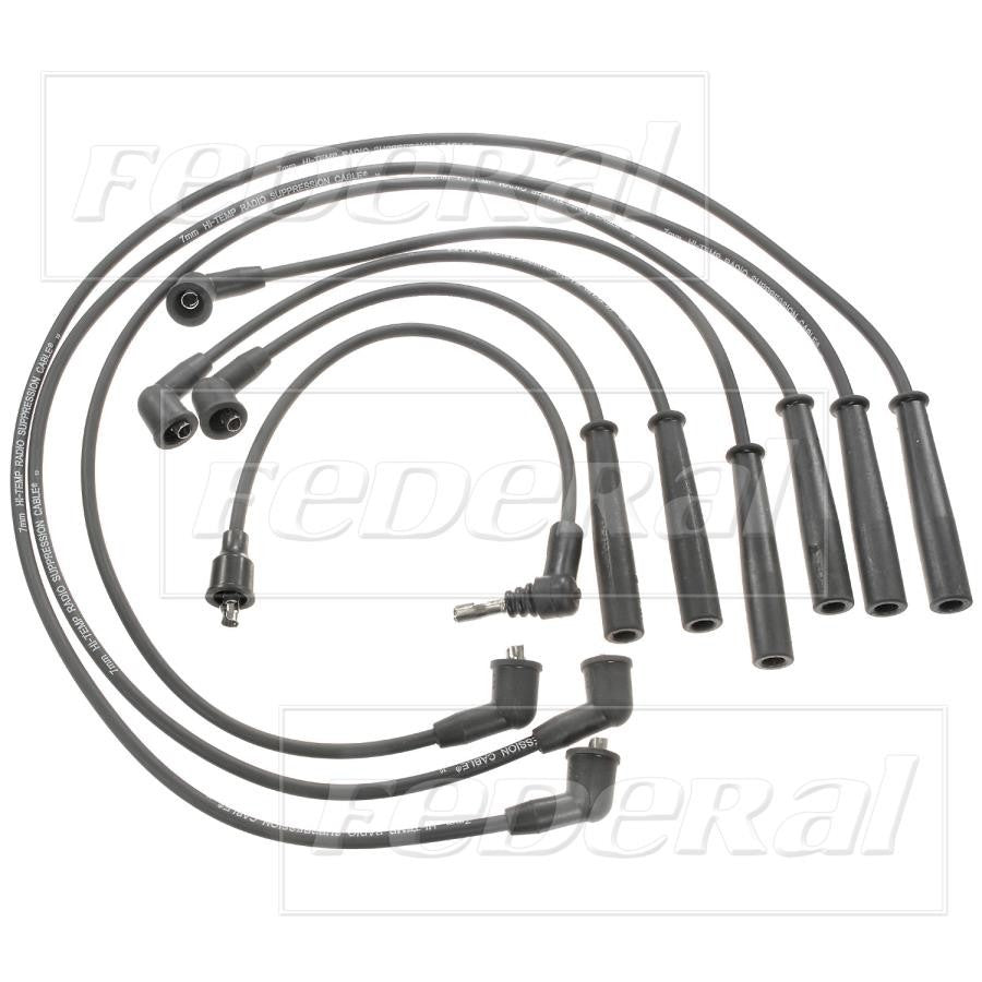 Federal Parts Spark Plug Wire Set  top view frsport 6257