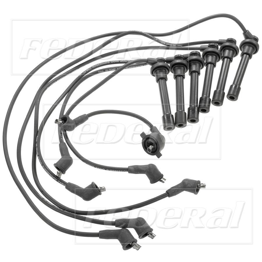 Federal Parts Spark Plug Wire Set  top view frsport 6701