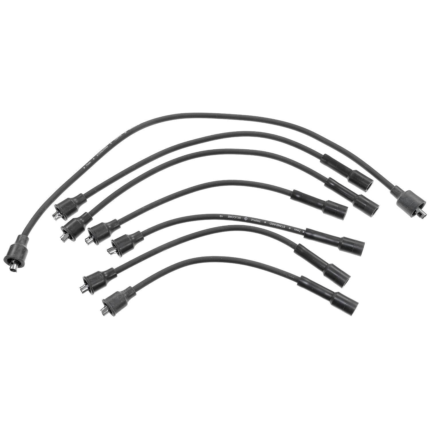 Standard Ignition Spark Plug Wire Set  top view frsport 7604