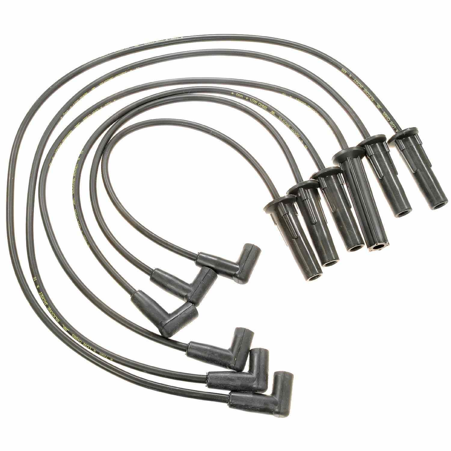 Standard Ignition Spark Plug Wire Set  top view frsport 7645