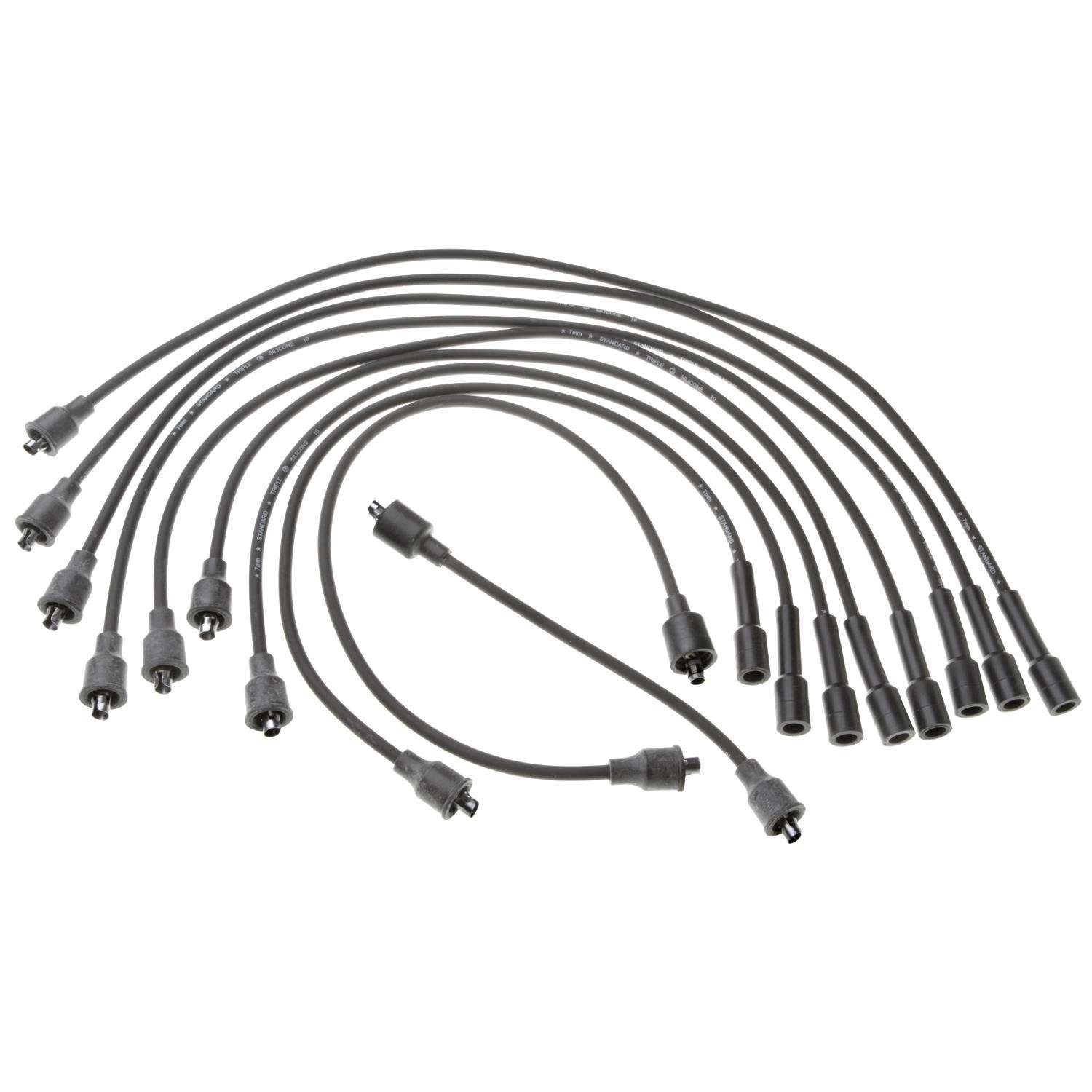 Standard Ignition Spark Plug Wire Set  top view frsport 7882