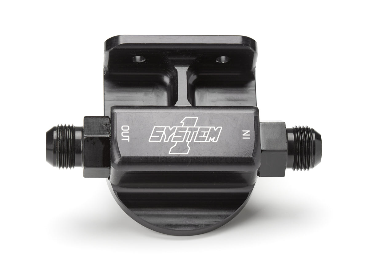 System One Billet Remote Oil Filter Mount 12an RH Port SYS223-90008-12B
