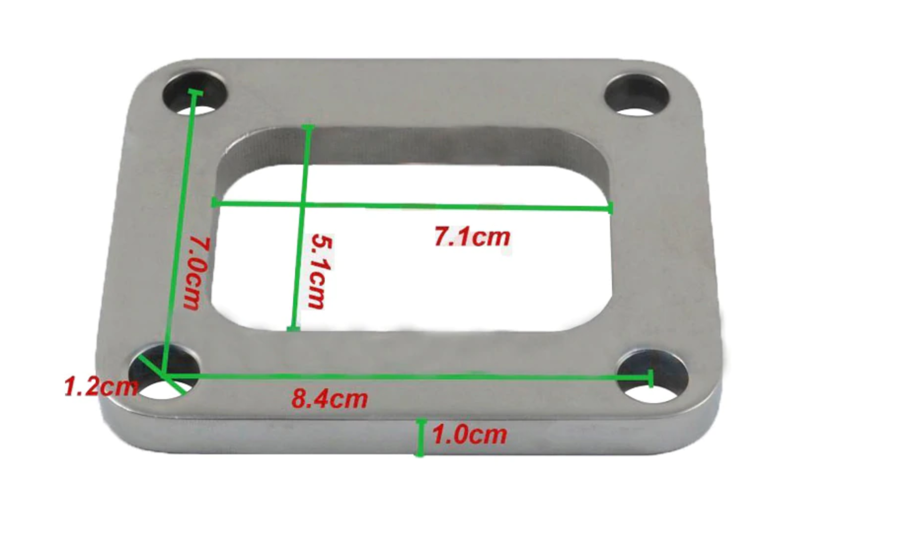 Turbo Exhaust Manifold Flange Adapter SS304 T4 T72 T76 GT35 T04B