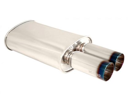 Megan Racing Muffler Universal Dual 3" Tips 2.5" Piping MR-MU-MDT