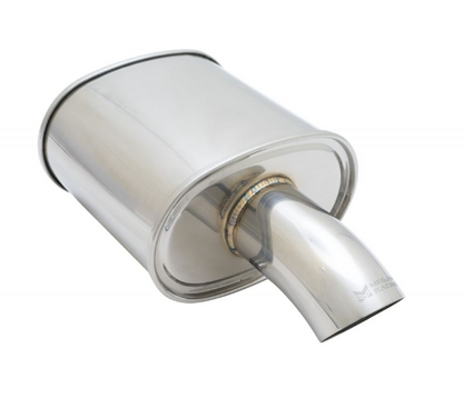 Megan Racing Universal Exhaust M-FG SINGLE Curved Muffler - MR-MU-MFG