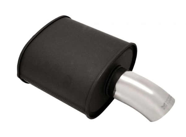 Megan Racing Universal Exhaust M-FG SINGLE Curved Muffler - MR-MU-MFG