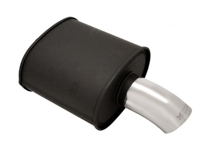 Megan Racing Universal Exhaust M-FG SINGLE Curved Muffler - MR-MU-MFG
