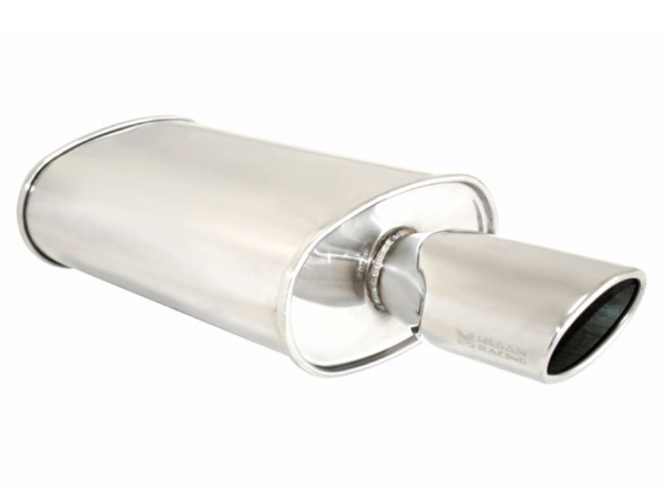 Megan Racing Universal Exhaust O-ST Muffler (Single Oval Tip)