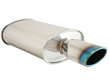 Megan Racing Universal Exhaust O ST Muffler (Single Oval Tip) - MR-MU-OST