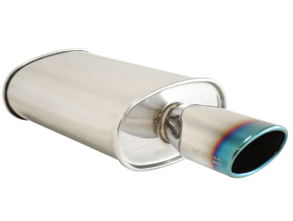 Megan Racing Universal Exhaust O-ST Muffler (Single Oval Tip)