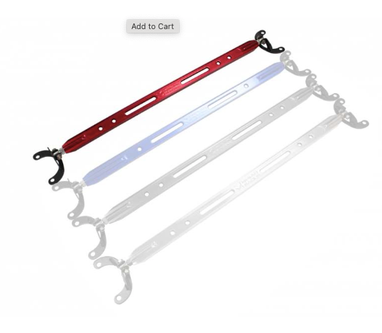 Megan Racing Rear Lower Bar for Honda Prelude 92-96