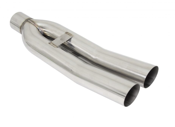 Megan Racing Universal Dual 3" VIP Exhaust Tip "Blast Pipe" Style (weld-on) - Angled Cut