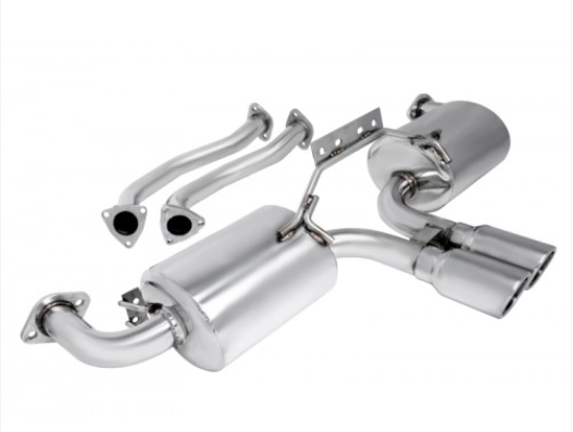 Manzo Porsche Boxster 987 2006-2008 / Boxster S 2005-2008 (Excludes Cayman) Stainless Steel Axleback Exhaust System TP-CBS-PC05