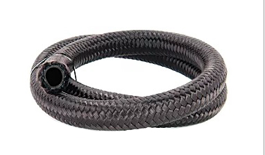 Torque Solution Nylon Braided Rubber Hose: -8AN (0.44" ID)