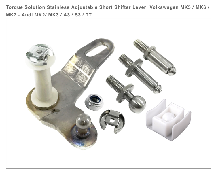 Torque Solution Adjustable Short Shifter: Volkswagen MK5 / MK6 / MK7 - Audi MK2/ MK3 / A3 / S3 / TT