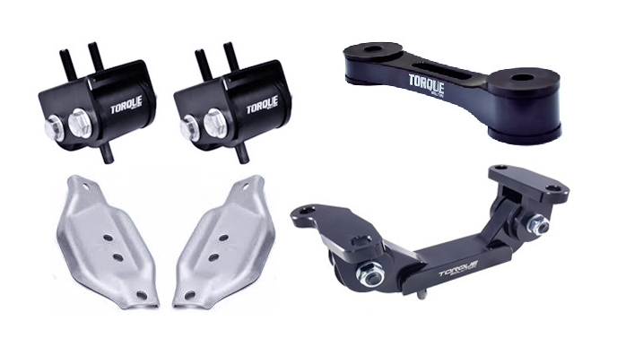 Torque Solution Engine / Trans / Pitch Mount Kit w/ Mount Plates: Subaru WRX 2002-2014 / STi 2004+