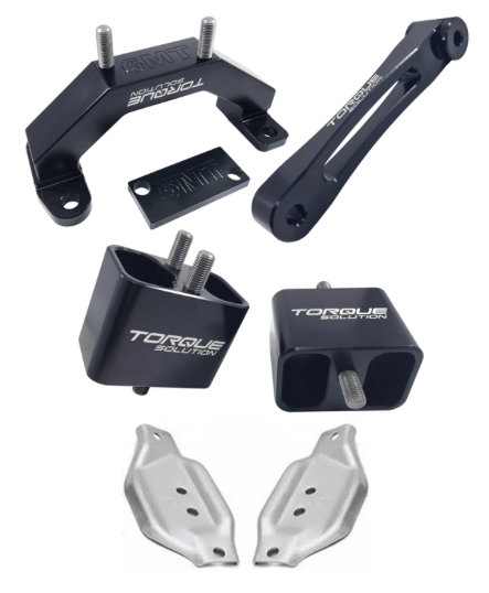 Torque Solution Engine / Trans / Pitch Mount Kit w/ Mount Plates: Subaru WRX 2002-2014 / STi 2004+