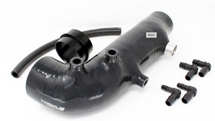 Torque Solution 2.4" Turbo Inlet Hose: Subaru WRX 02-07, STI 04-18, LGT 05-2009, FXT 04-13