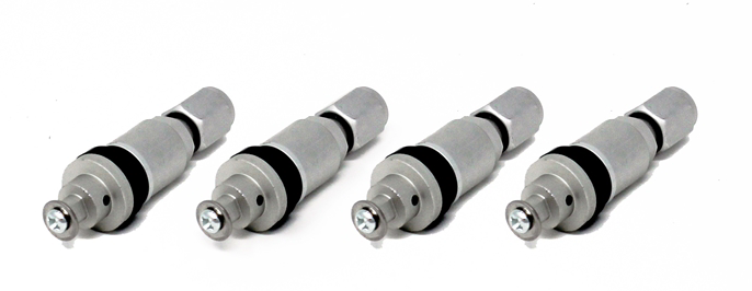 Torque Solution Billet TPMS Valve Stem (Silver): Subaru / Ford