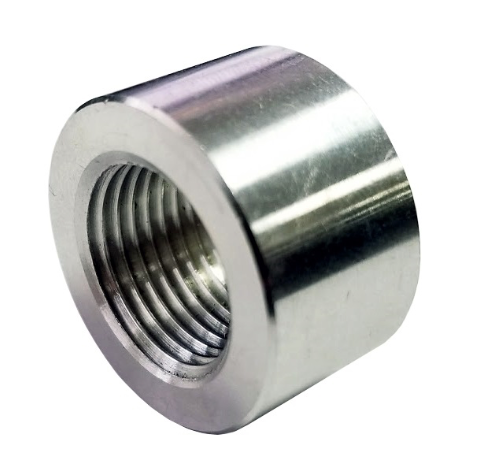 Torque Solution Weld Bung: Female 1/8" -27NPT (3/4" O.D) Aluminum TS-UNI-534A