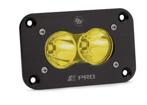 Baja Designs S2 Pro Black Flush Mount LED Auxiliary Light Pod - Universal