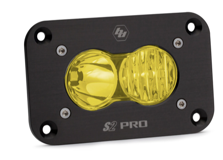 Baja Designs S2 Pro Black Flush Mount LED Auxiliary Light Pod - Universal