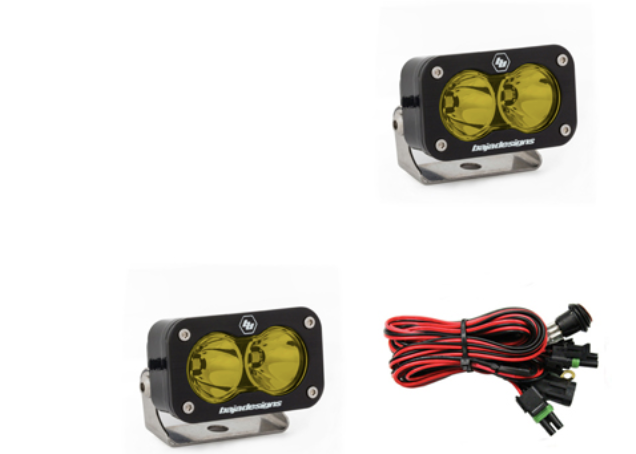 Baja Designs S2 Pro Black LED Auxiliary Light Pod Pair - Universal