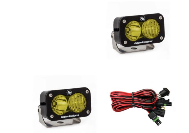 Baja Designs S2 Pro Black LED Auxiliary Light Pod Pair - Universal