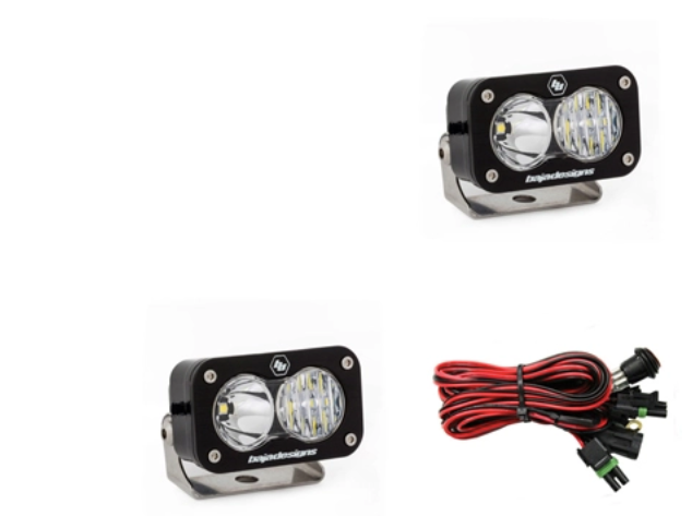 Baja Designs S2 Pro Black LED Auxiliary Light Pod Pair - Universal