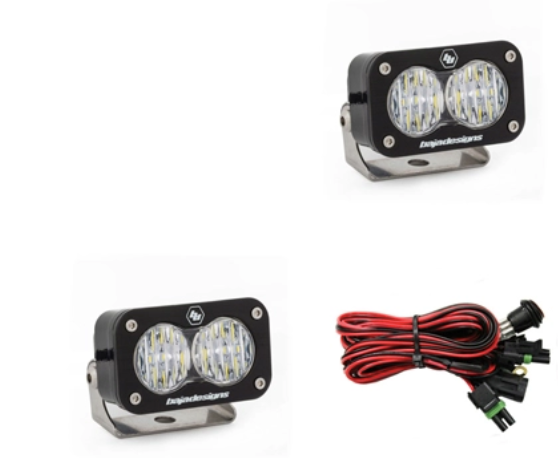 Baja Designs S2 Pro Black LED Auxiliary Light Pod Pair - Universal