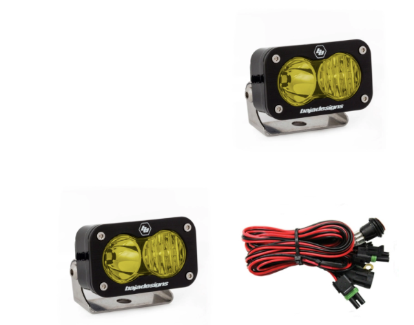 Baja Designs S2 Pro Black LED Auxiliary Light Pod Pair - Universal