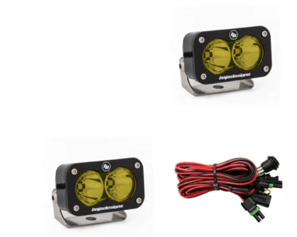 Baja Designs S2 Pro Black LED Auxiliary Light Pod Pair - Universal