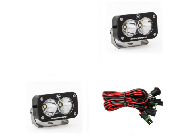 Baja Designs S2 Pro Black LED Auxiliary Light Pod Pair - Universal