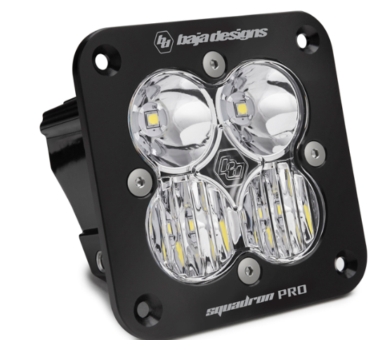 Baja Designs Squadron Pro Black Flush Mount LED Auxiliary Light Pod - Universal