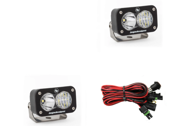 Baja Designs S2 Sport Black LED Auxiliary Light Pod Pair - Universal