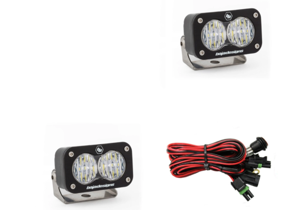 Baja Designs S2 Sport Black LED Auxiliary Light Pod Pair - Universal